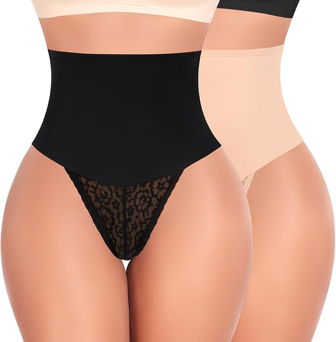 Control Thong Shapewear for Women Lace Shaping Thong Girdle