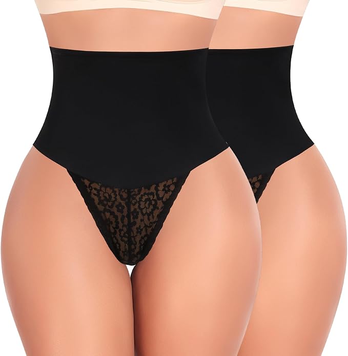 Control Thong Shapewear for Women Lace Shaping Thong Girdle