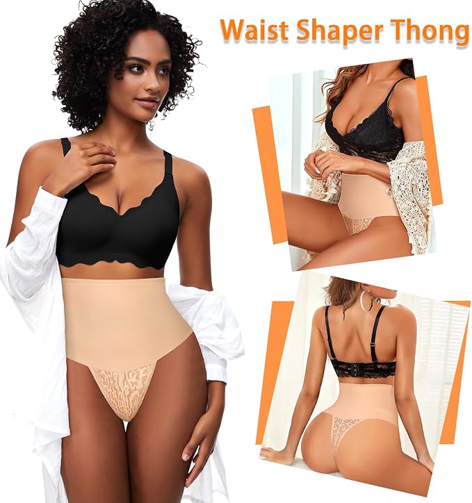 Control Thong Shapewear for Women Lace Shaping Thong Girdle