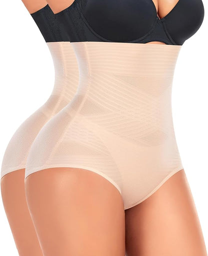 Werena Tummy Control Shapewear Panties for Women High Waist Cincher Shaping Underwear Body Shaper Panty Girdle