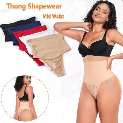 Control Thong Shapewear for Women Lace Shaping Thong Girdle