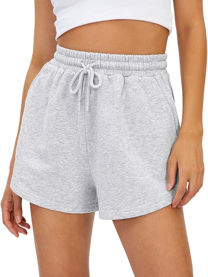 Women Sweat Shorts with Pockets Casual Summer Comfy Lounge Shorts