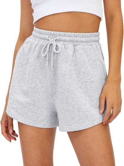 Women Sweat Shorts with Pockets Casual Summer Comfy Lounge Shorts