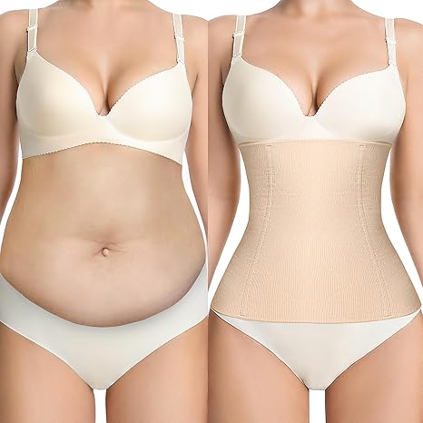 sellto Waist Trainer for Women Tummy Control Postpartum Recovery Belt Waist Cincher Body Shaper