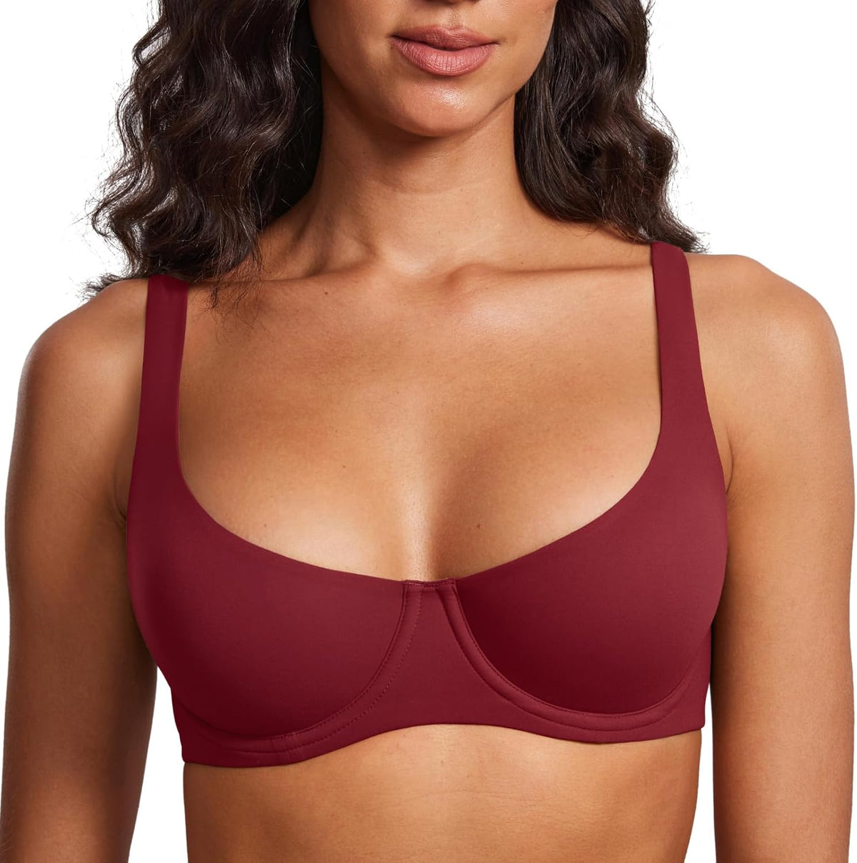 Women's Unlined Balconette Bra Scoop Neck