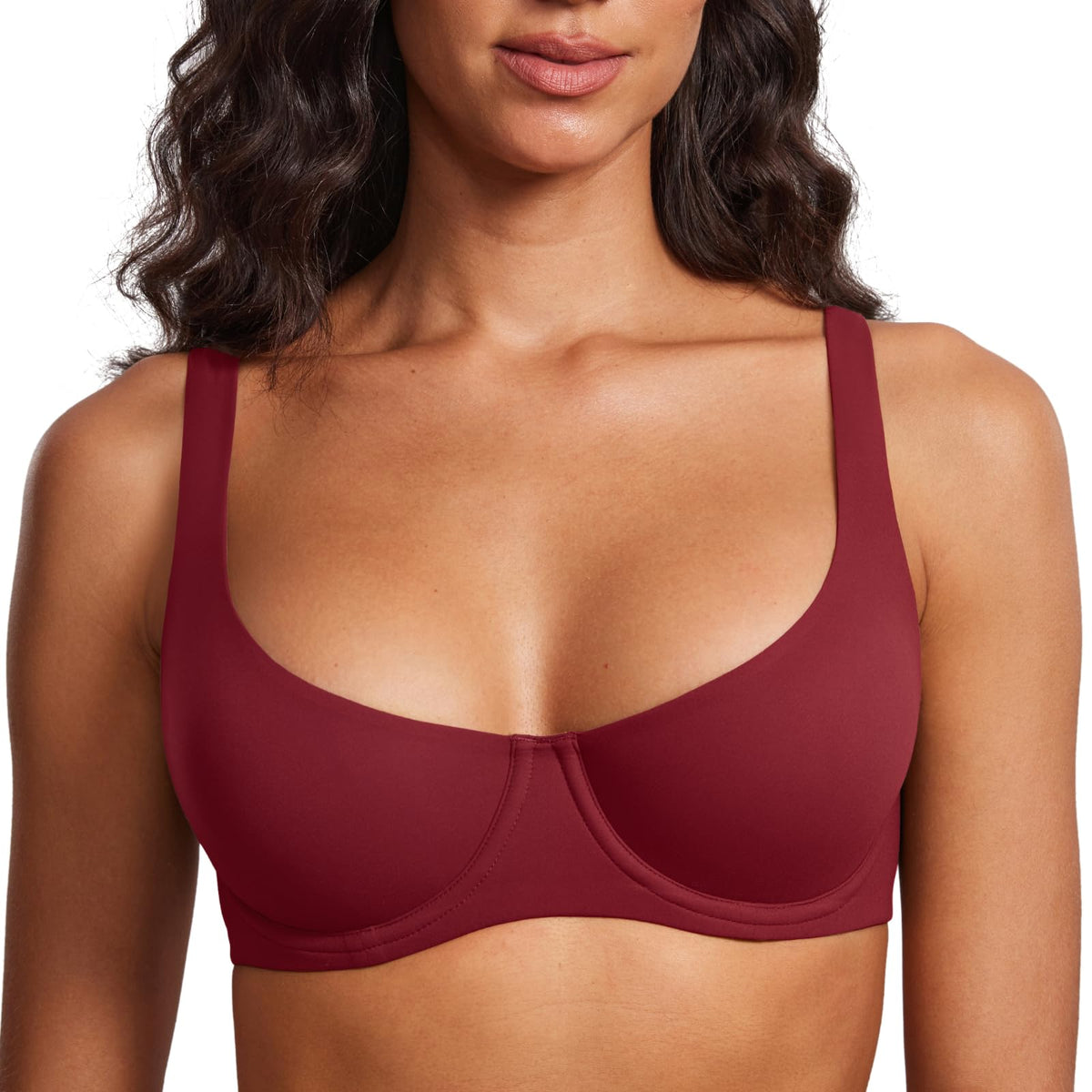 Women's Unlined Balconette Bra Scoop Neck