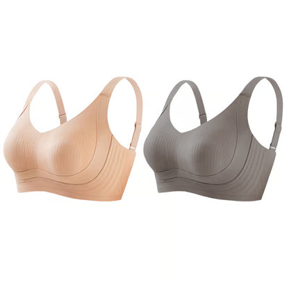 🏆Non-marking, skin-friendly push-up bra without underwire