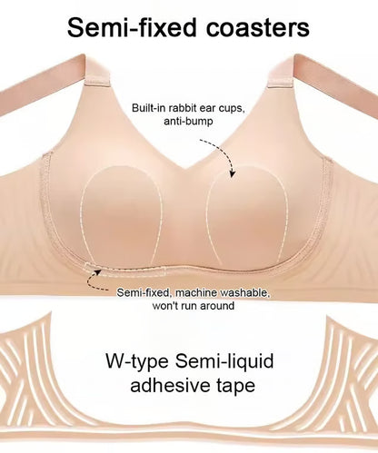 🏆Non-marking, skin-friendly push-up bra without underwire