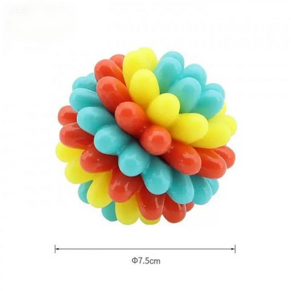Heavy-Duty Spiky Chew Ball – Dental-Friendly Toy for Medium & Large Dogs