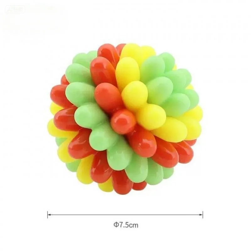 Heavy-Duty Spiky Chew Ball – Dental-Friendly Toy for Medium & Large Dogs