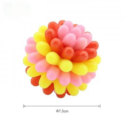Heavy-Duty Spiky Chew Ball – Dental-Friendly Toy for Medium & Large Dogs