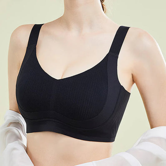 🏆Non-marking, skin-friendly push-up bra without underwire