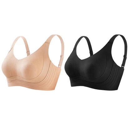 🏆Non-marking, skin-friendly push-up bra without underwire