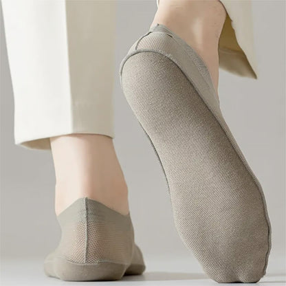 🔥Ultra Thin Liner Socks Non Slip ComBed Cotton No Show Socks