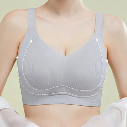 🏆Non-marking, skin-friendly push-up bra without underwire