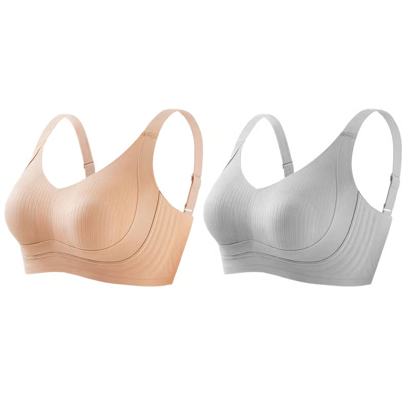 🏆Non-marking, skin-friendly push-up bra without underwire