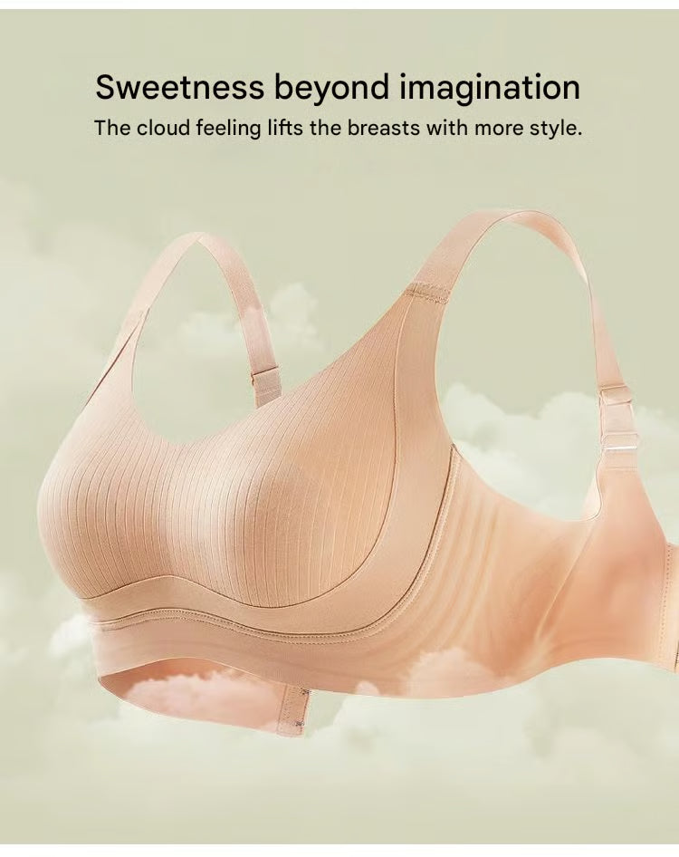 🏆Non-marking, skin-friendly push-up bra without underwire