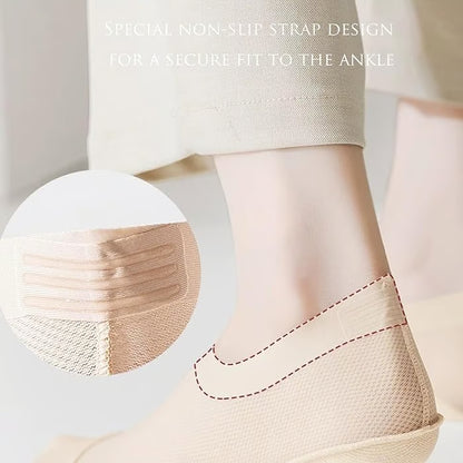 🔥Ultra Thin Liner Socks Non Slip ComBed Cotton No Show Socks