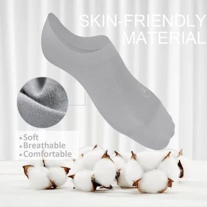 🔥Ultra Thin Liner Socks Non Slip ComBed Cotton No Show Socks