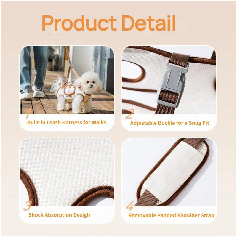 EasyGo Crossbody Pet Carrier Harness