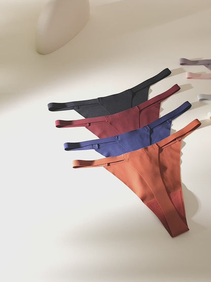 Seamless G-string Thongs for Women No Show Thong Underwear 8 Pack