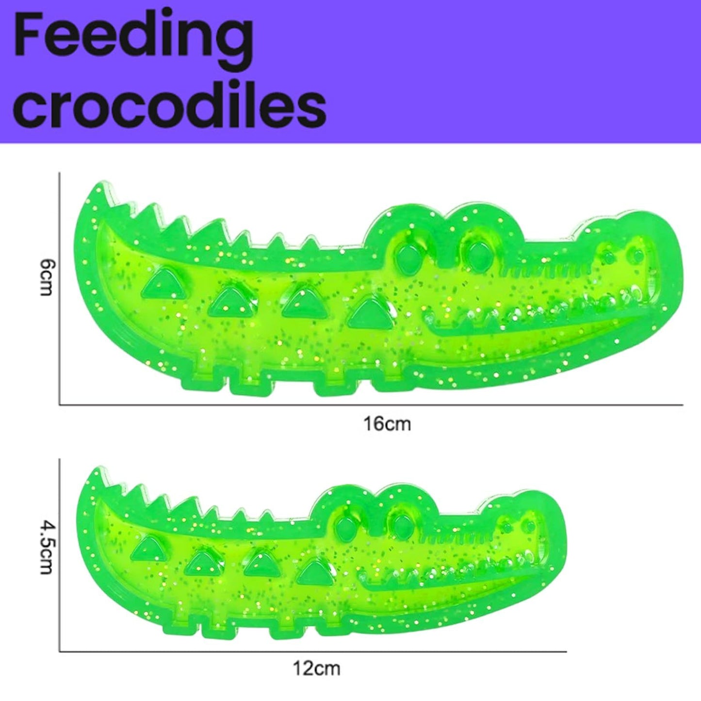Slow-Feed Chew & Fetch Crocodile Dog Toy