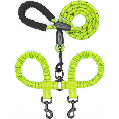 Heavy Duty Dog Leash with Shock Absorbing Bungee