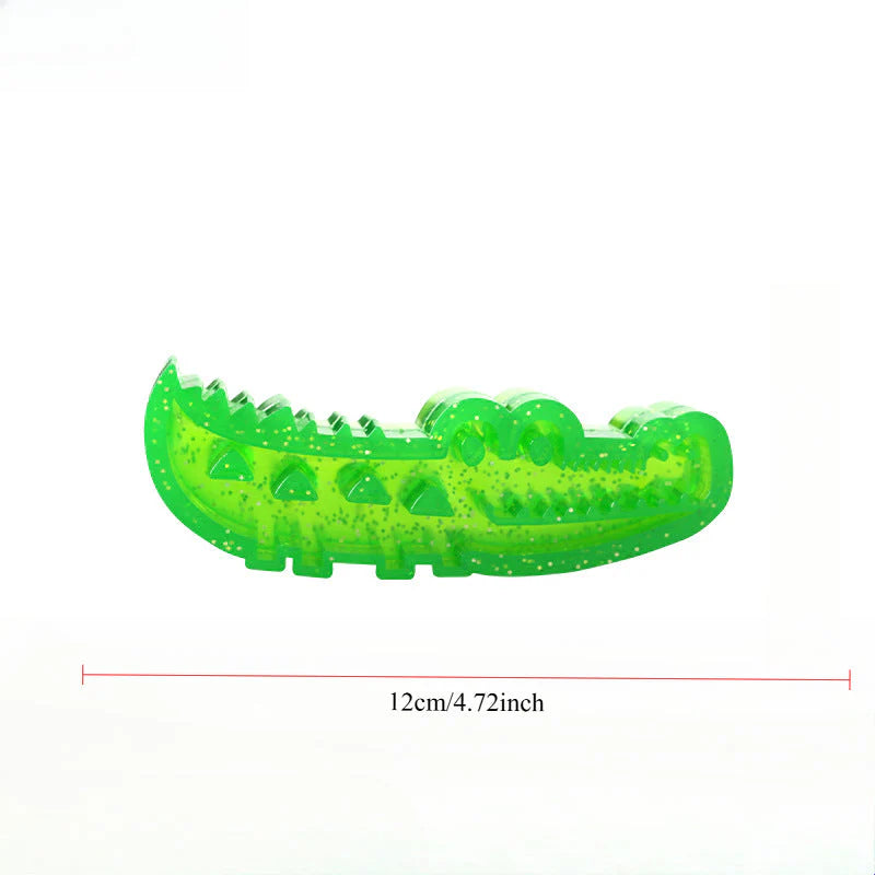 Slow-Feed Chew & Fetch Crocodile Dog Toy