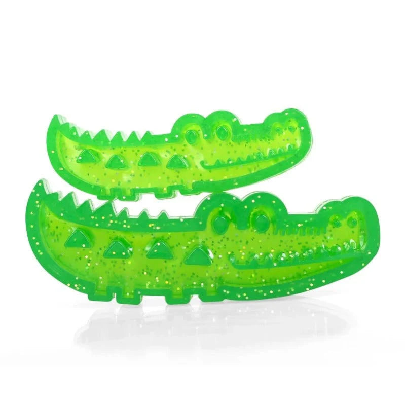 Slow-Feed Chew & Fetch Crocodile Dog Toy